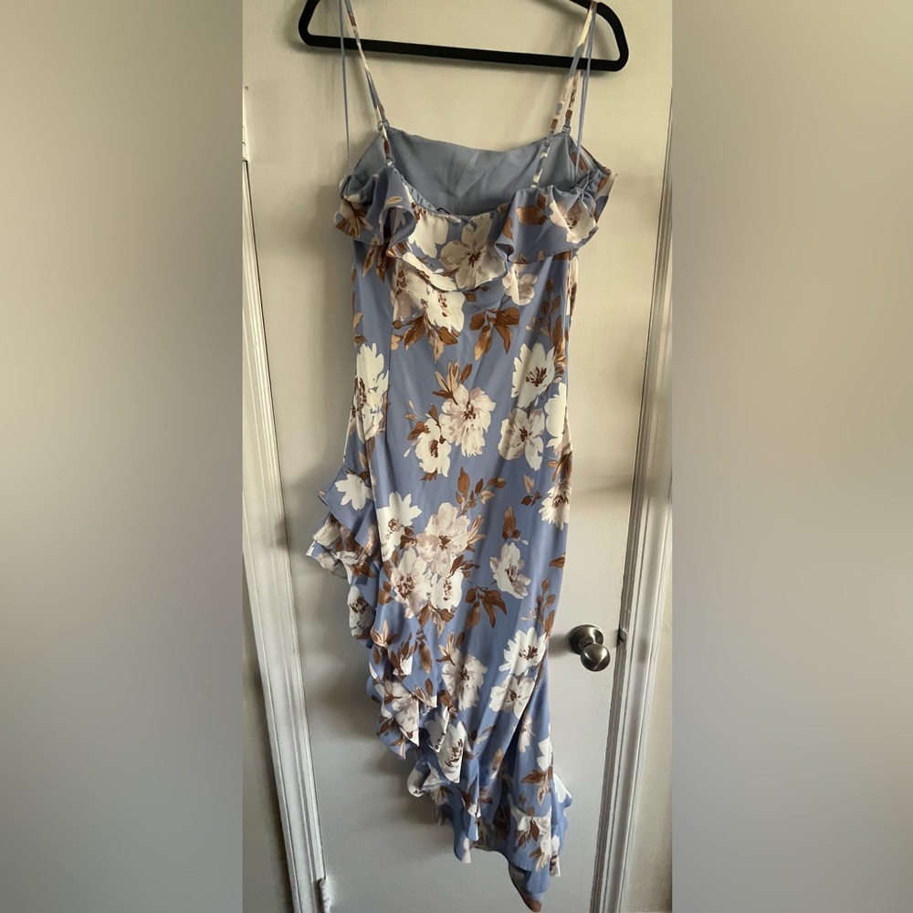 Floral Asymmetrical Ruffle Dress - Picture 3 of 3